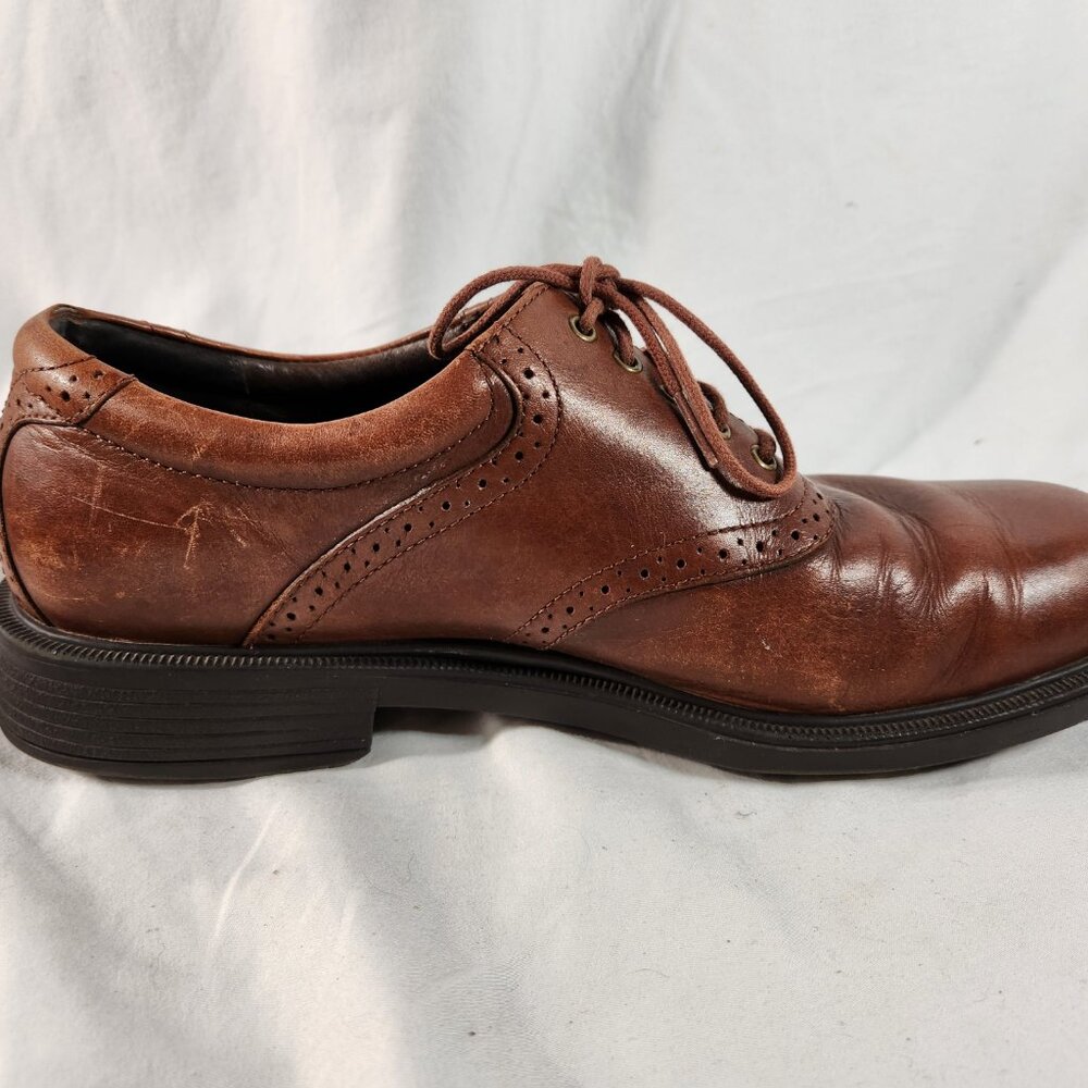 ROCKPORT APM2030 F PLAIN TOE OXFORDS BROWN LEATHER LACE UP MEN'S SHOES 11 M - Picture 12 of 16